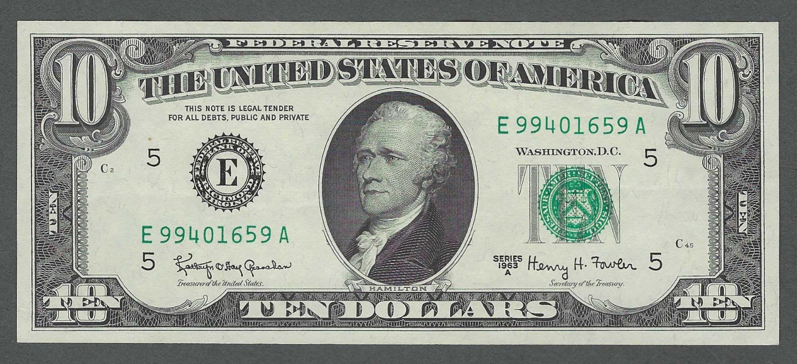 1963A $10 *STAR* Better RICHMOND District CRISP XF+/AU Federal Reserve Note
