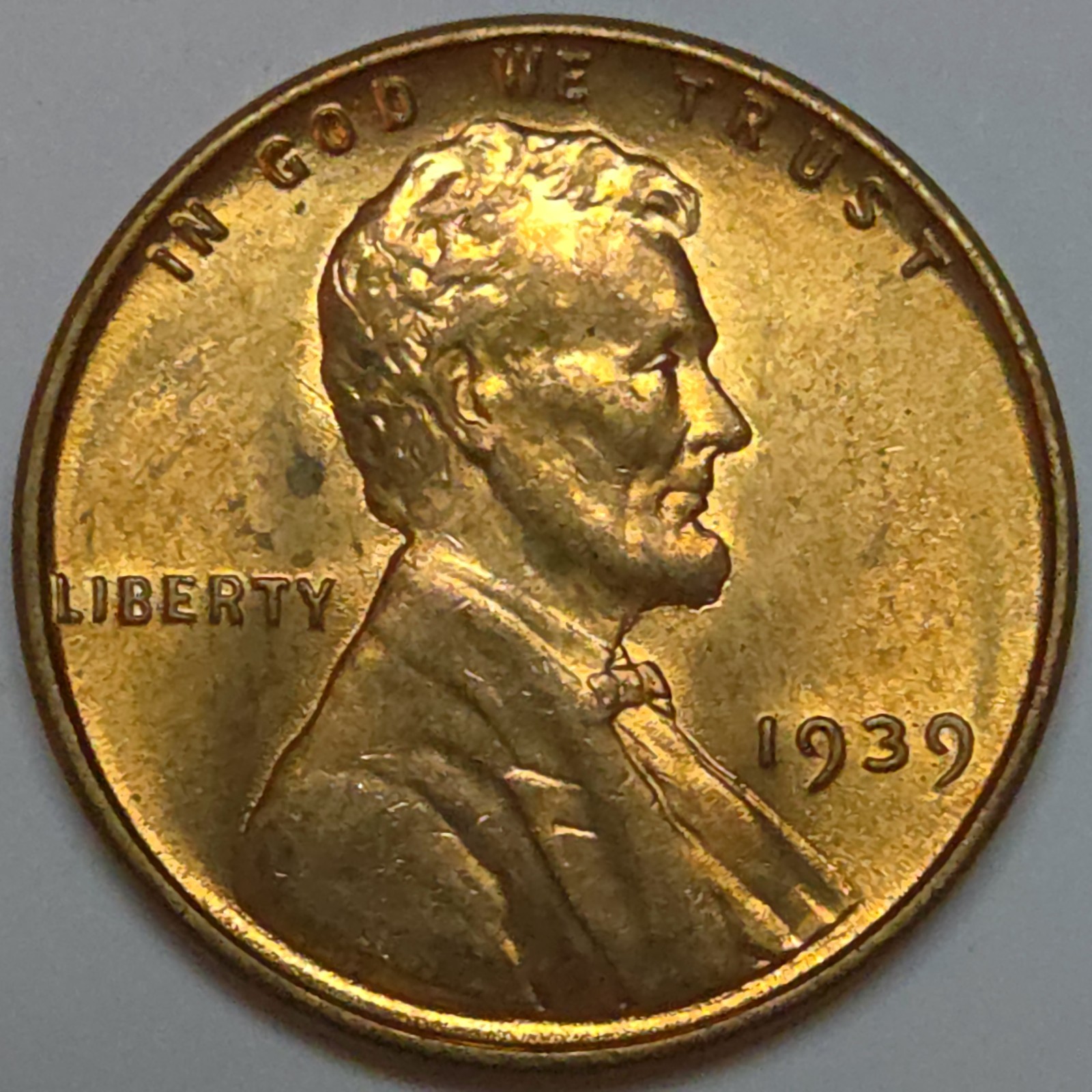 1939-P Lincoln Wheat Cent - AU/Uncirculated (Lot#9)