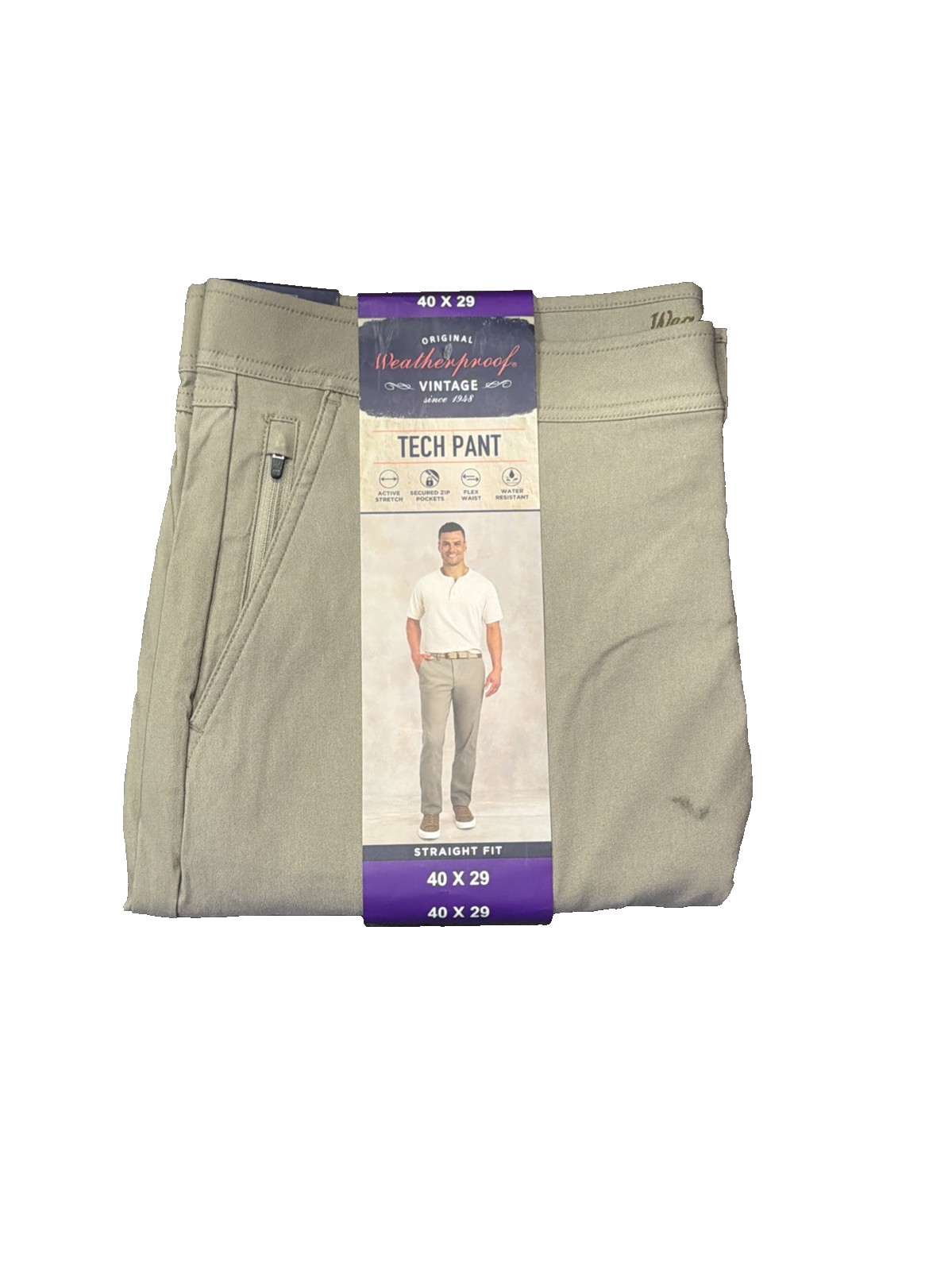 NWT Weatherproof Vintage Men’s Tech Pant 40X29