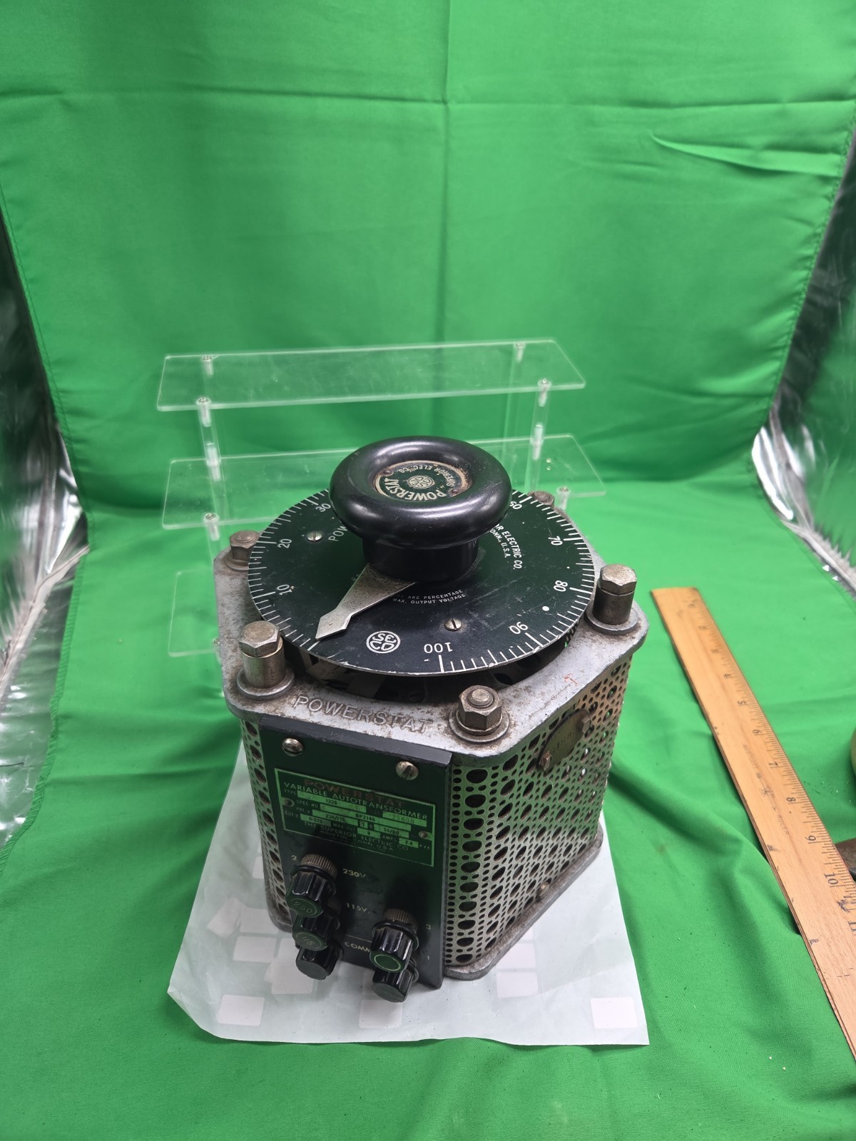 Powerstat Variable Autotransformer Bonneville Power Administration Type 1226 USA Powerstat Variable Autotransformer Bonneville Power Administration Type 1226 USA