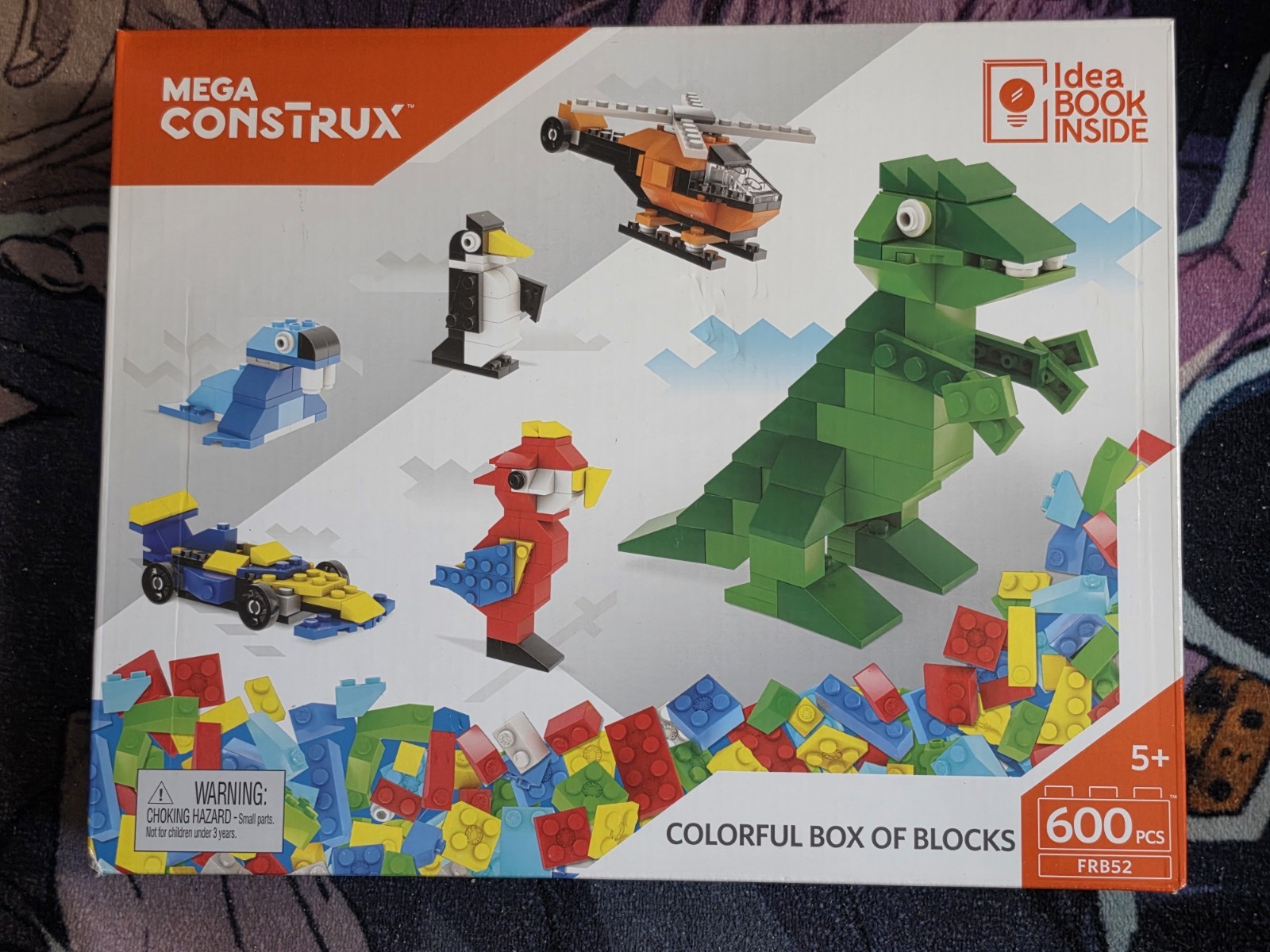 Mega Construx Colorful Box of Blocks 600 Pieces FRB52 Building Bricks New Sealed Mega Construx Colorful Box of Blocks 600 Pieces FRB52 Building Bricks New Sealed