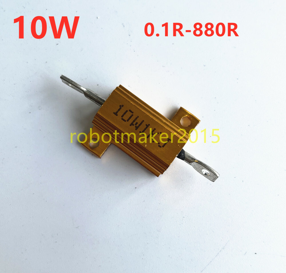 5Pcs RX24 10W Aluminum Power Metal Shell Case Wirewound Resistor 20*11*10.5 MM 5Pcs RX24 10W Aluminum Power Metal Shell Case Wirewound Resistor 20*11*10.5 MM
