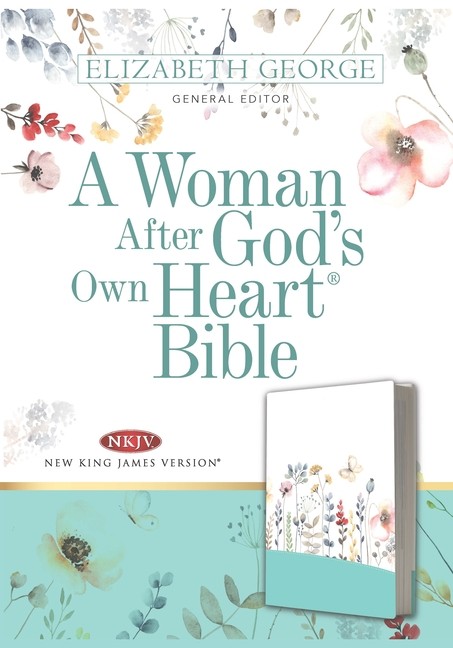 A Woman After God's Own Heart Bible, Country Floral Leather by Elizabeth George