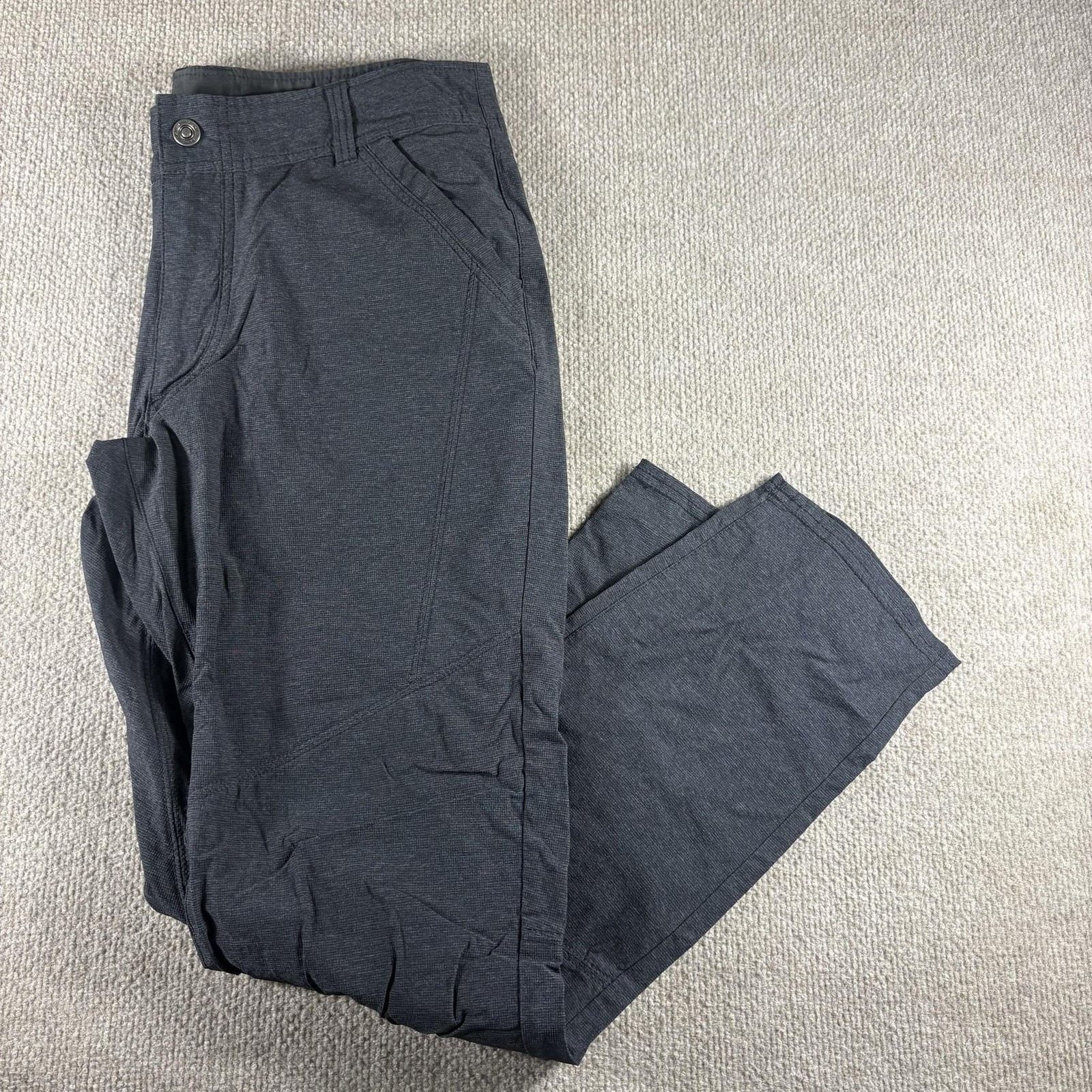 Kuhl Deceptr Pants Mens 34x30 Gray Microfiber Chino Stretch Travel Outdoor