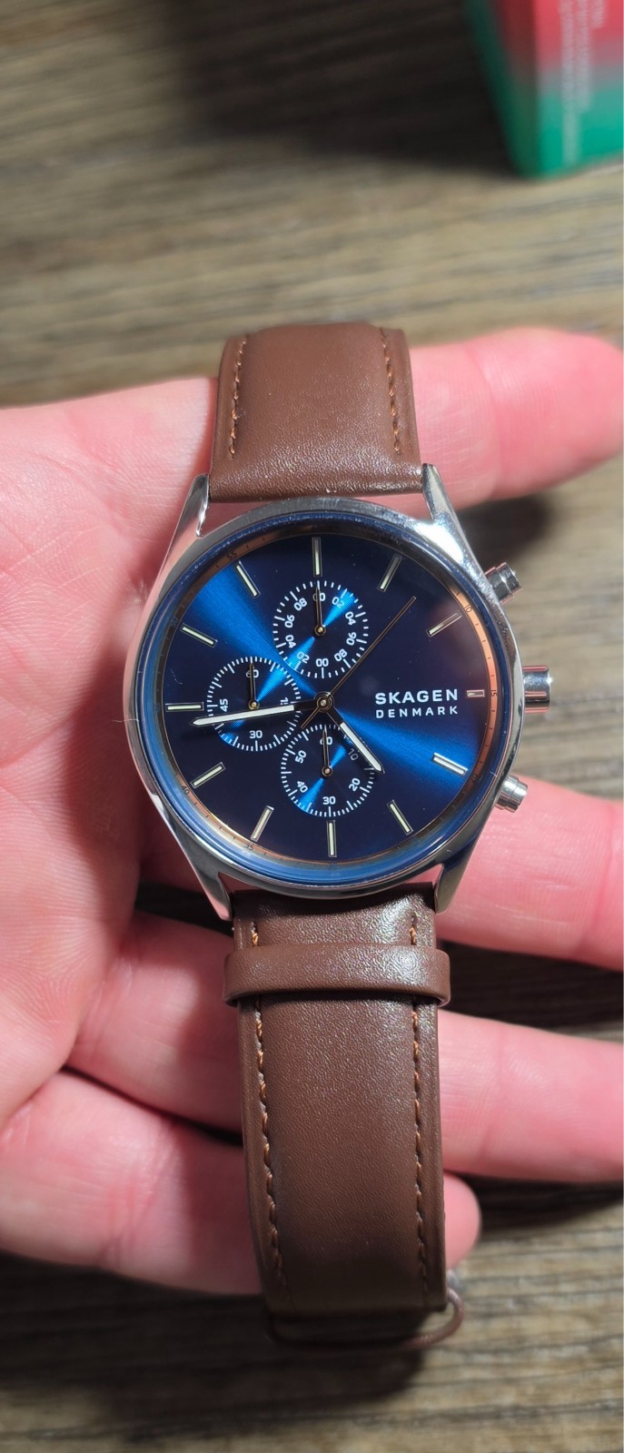 Skagen Holst SKW6916 Chronograph Blue Dial 42mm Box Papers + 2 Straps mens watch Skagen Holst SKW6916 Chronograph Blue Dial 42mm Box Papers + 2 Straps mens watch