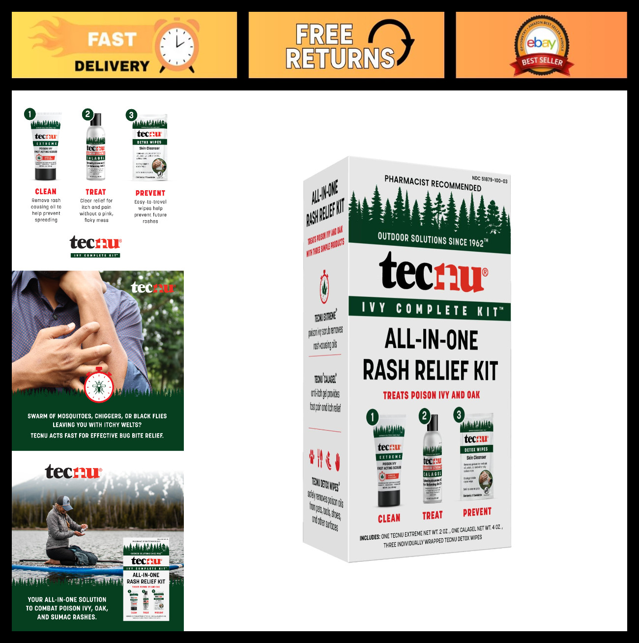 All-in-One Poison Ivy & Oak Rash Relief Kit - Complete Treatment Solution All-in-One Poison Ivy & Oak Rash Relief Kit - Complete Treatment Solution