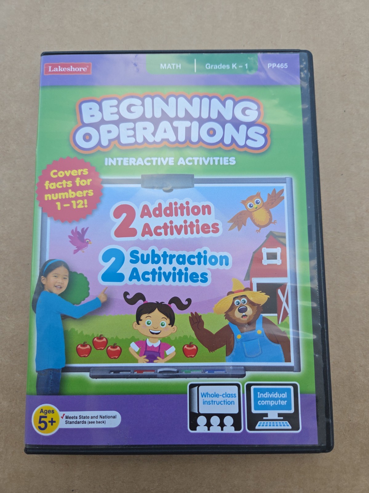 Lakeshore Beginning Operations Interactive Activities CD-ROM PC MAC Grades K - 1