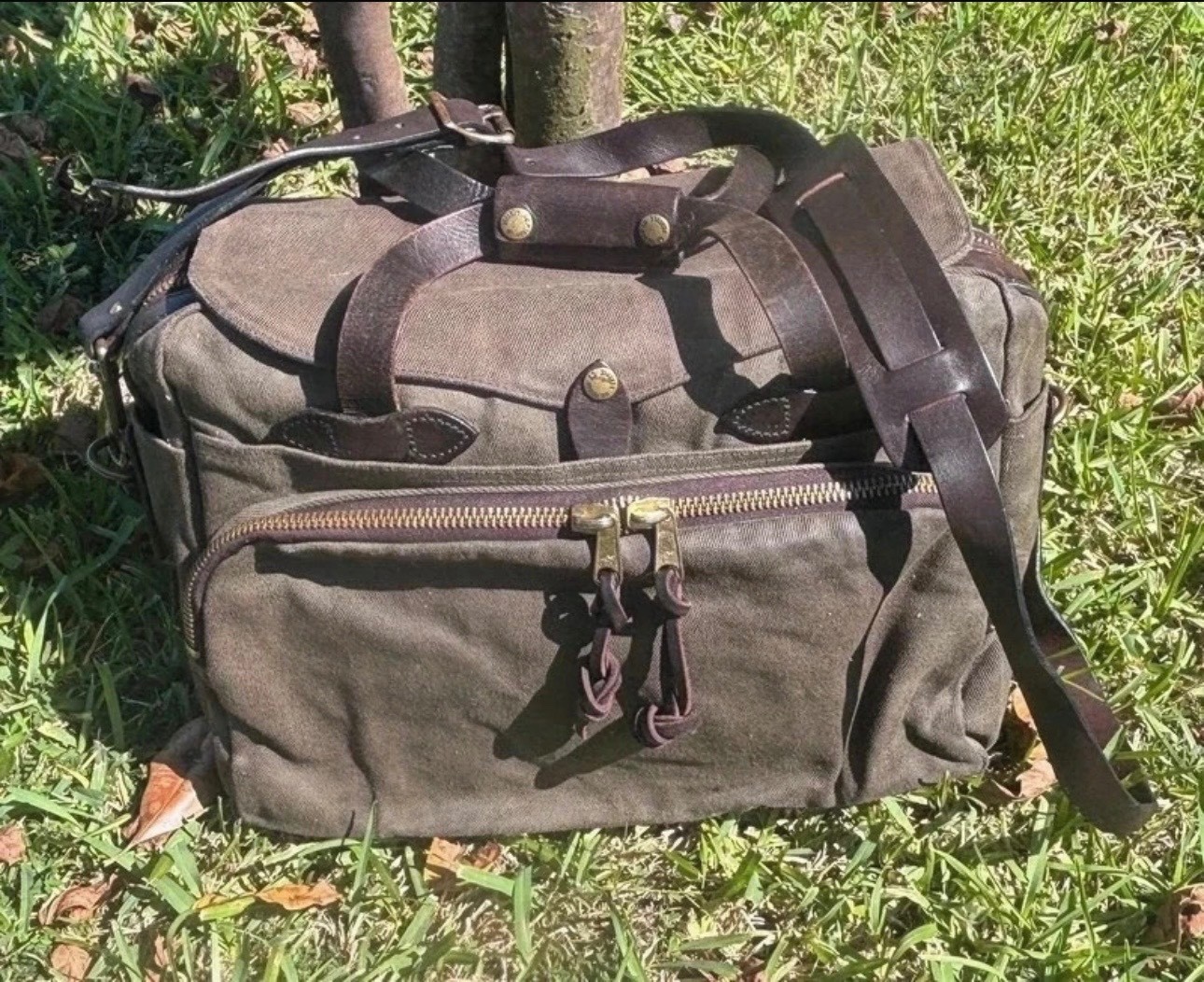 Filson 11070258 Rugged Twill Padded Computer Bag - Otter Green