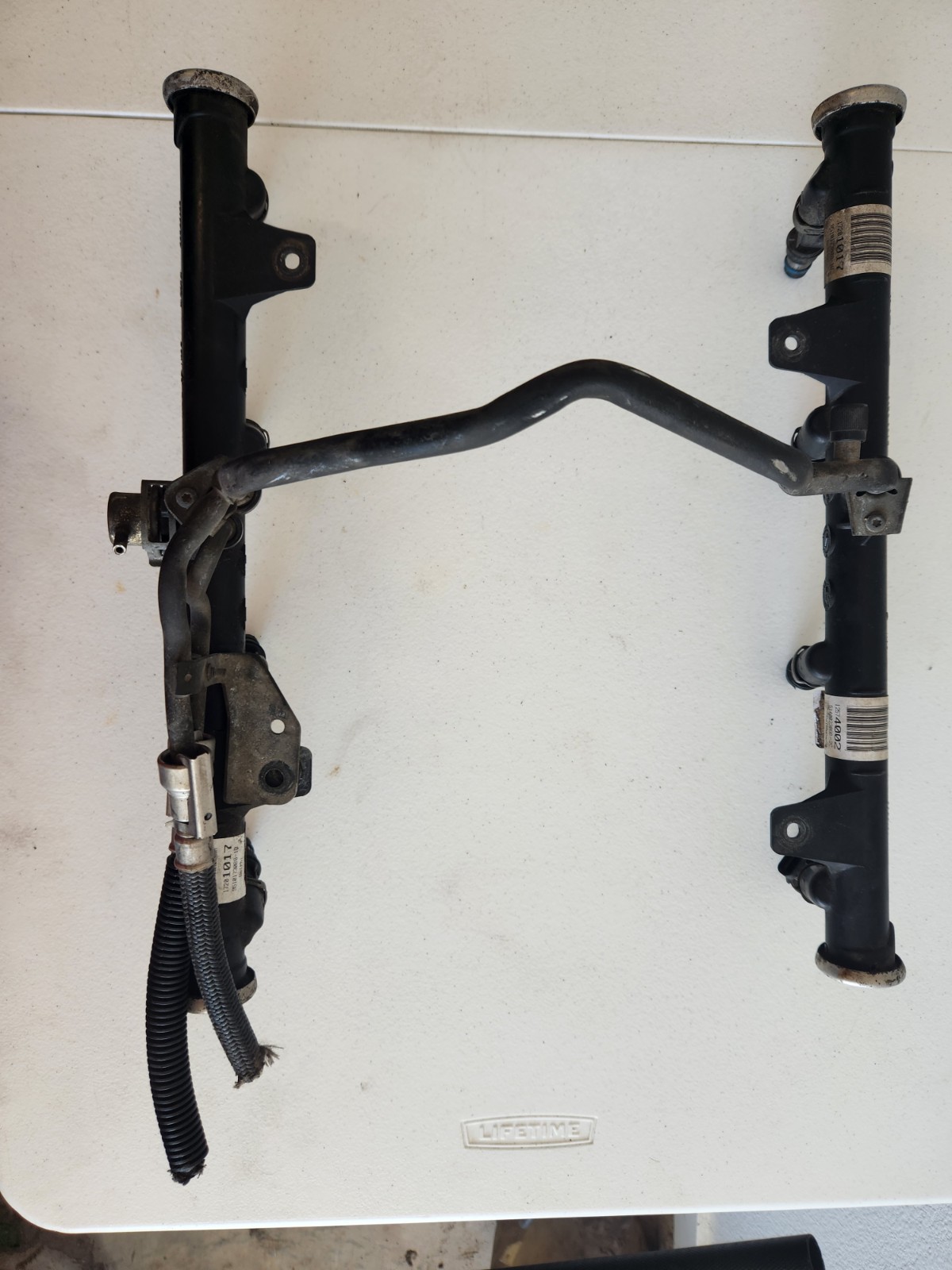 💯99-04 Chevy GMC OEM Return Style Fuel Rail Fits 4.8 5.3 6.0L LQ4 LQ9 LM7 LR4