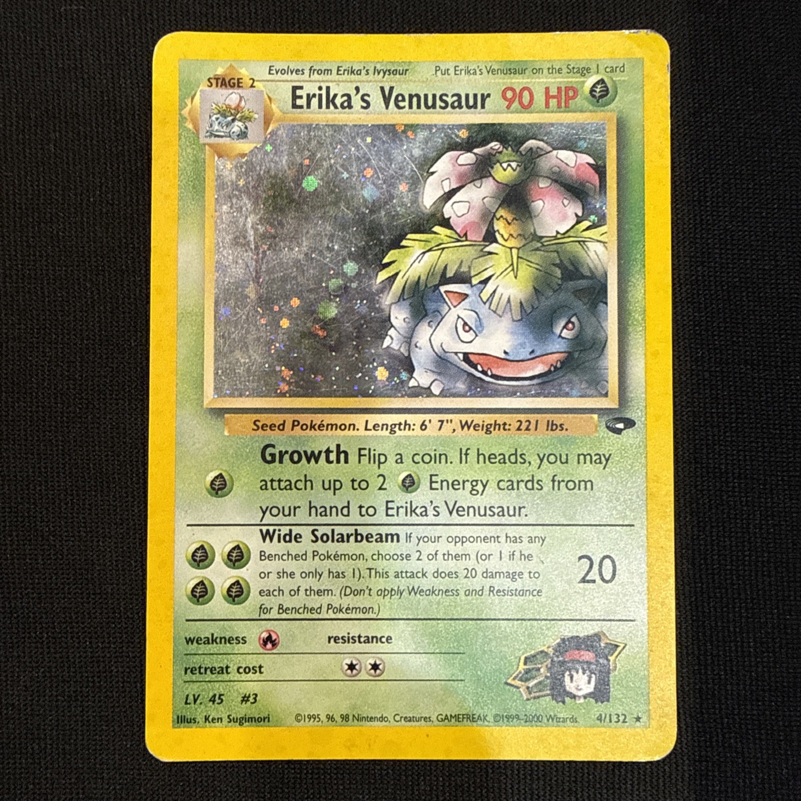 2000 Gym Challenge Erika's Venusaur #4/132 Holo Rare English 2000 Gym Challenge Erika's Venusaur #4/132 Holo Rare English