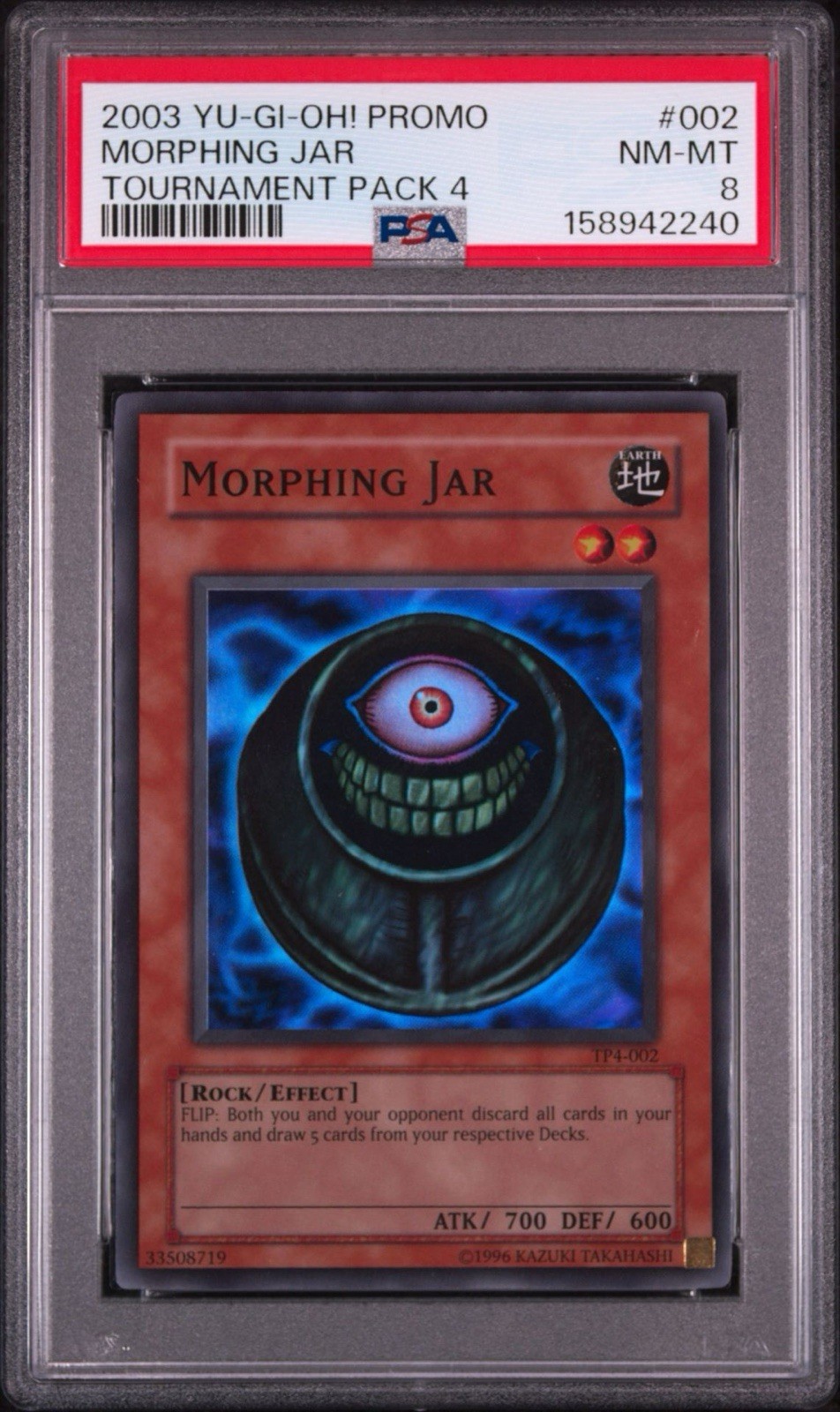 2003 Yu-Gi-Oh Morphing Jar TP4 Super Rare PSA 8 2003 Yu-Gi-Oh Morphing Jar TP4 Super Rare PSA 8