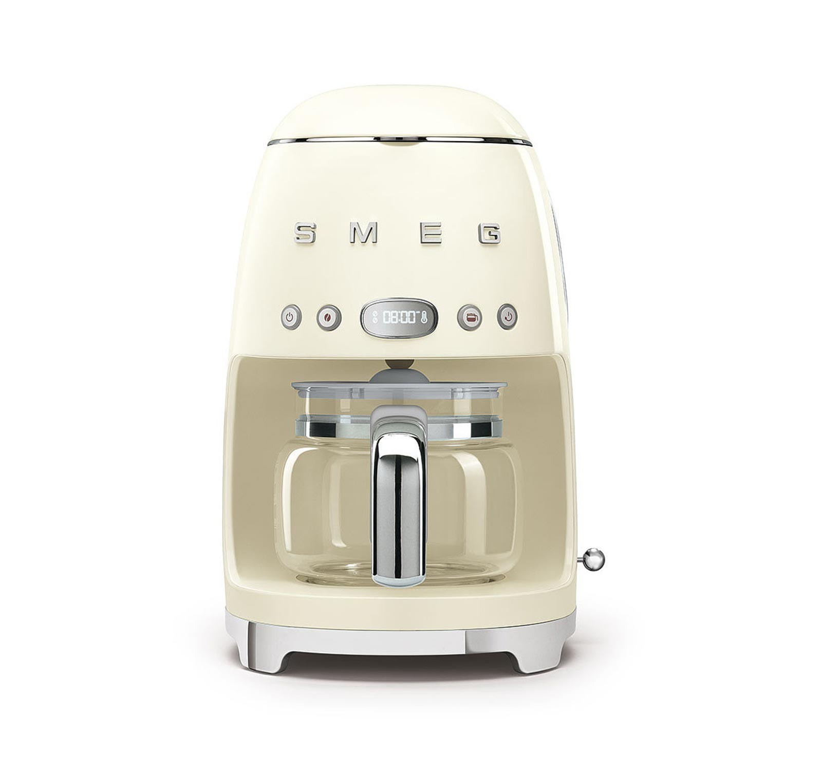 Smeg DCF02CRUS Cream 50s Retro Style Drip Coffee Machine (Open Box) Box Damage