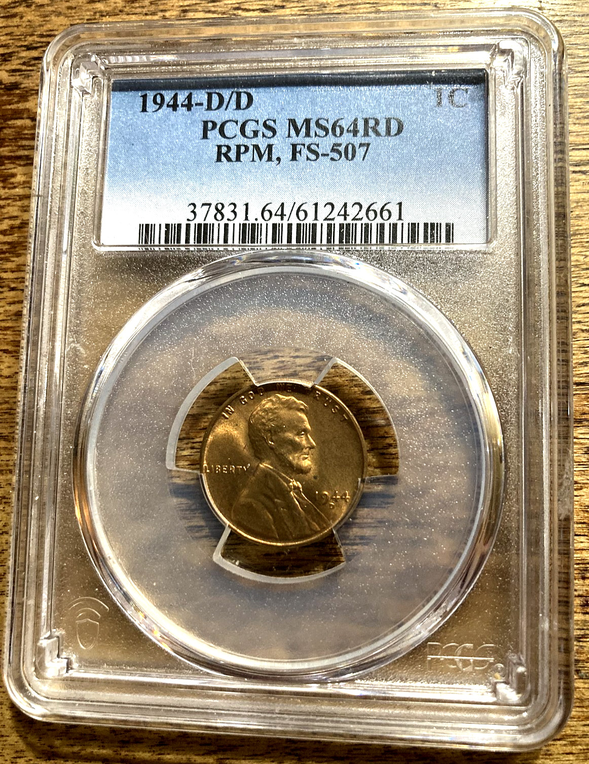 1944 D/D PCGS MS64 Red FS-507 RPM Lincoln Wheat Cent GREAT LOOKING COIN 1944 D/D PCGS MS64 Red FS-507 RPM Lincoln Wheat Cent GREAT LOOKING COIN