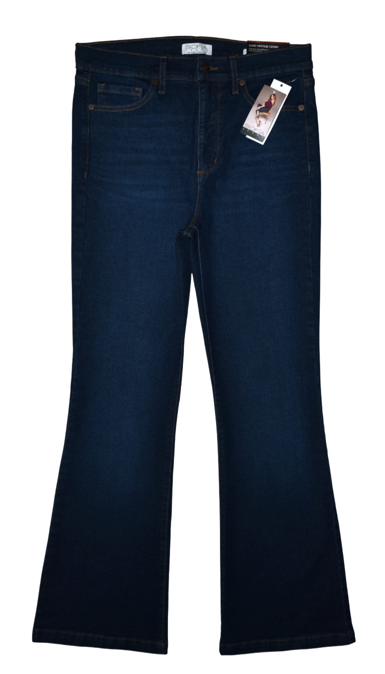 Sofia Vergara Jeans Women 8 Melisa Flare High-Rise Dark Stretch Denim 30x32