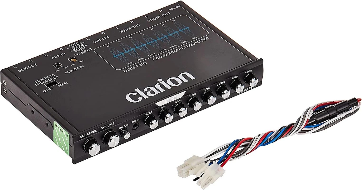 AUTHENTIC CLARION EQS755V 1/2-DIN 7-BAND GRAPHIC EQ/CROSSOVER SUB LEVEL CONTROL AUTHENTIC CLARION EQS755V 1/2-DIN 7-BAND GRAPHIC EQ/CROSSOVER SUB LEVEL CONTROL