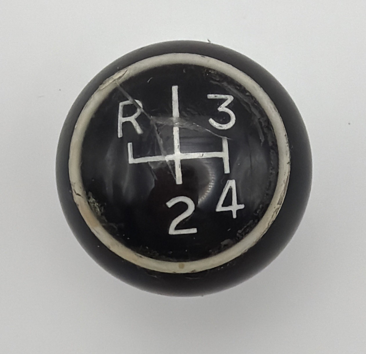 Jaguar XKE E-Type SHIFT KNOB PLASTIC White Ring OEM C16154 3.8 XK150 MK2 Genuine