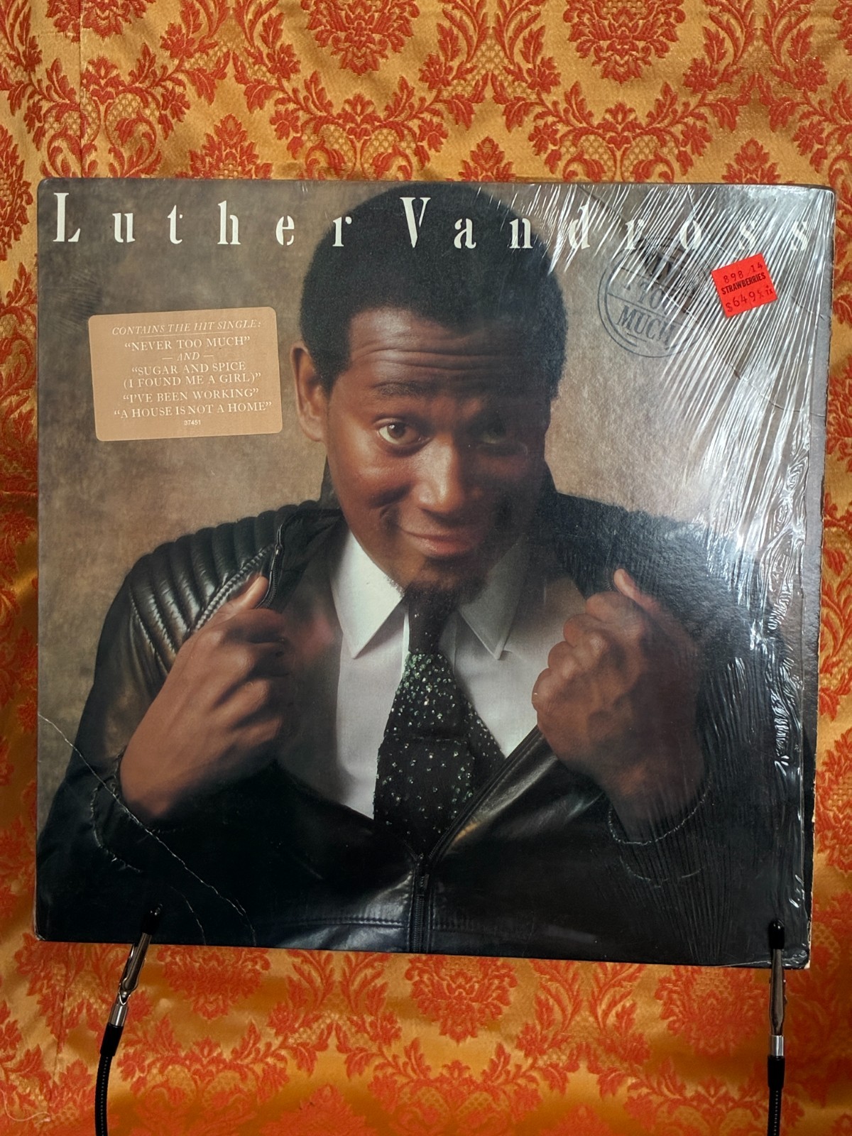 Luther Vandross -Never Too Much LP 1981 Epic FE 37451 Vinyl Original Shrink Hype