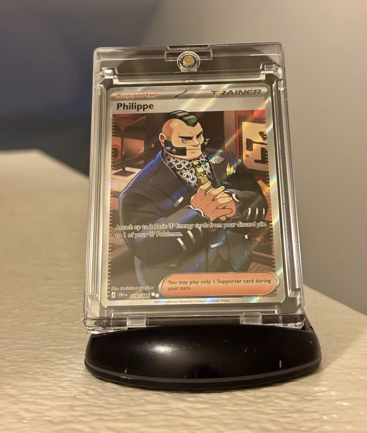 Pokemon TCG Philippe 110/086 Crown Zenith Ultra Rare Full Art Holo English 9