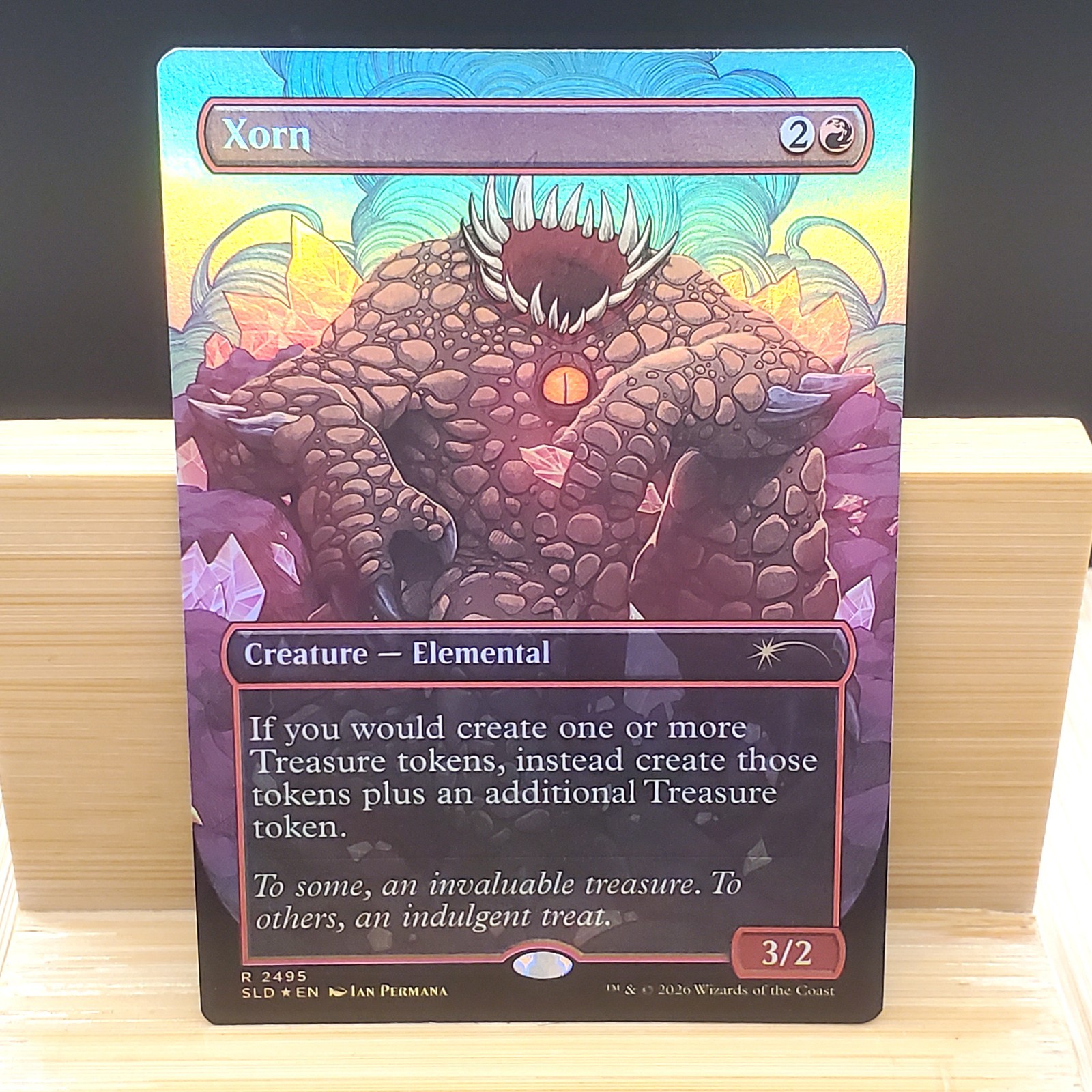 Xorn, Secret Lair Drop Foil 2495, Magic MTG, Minor Misprint Error