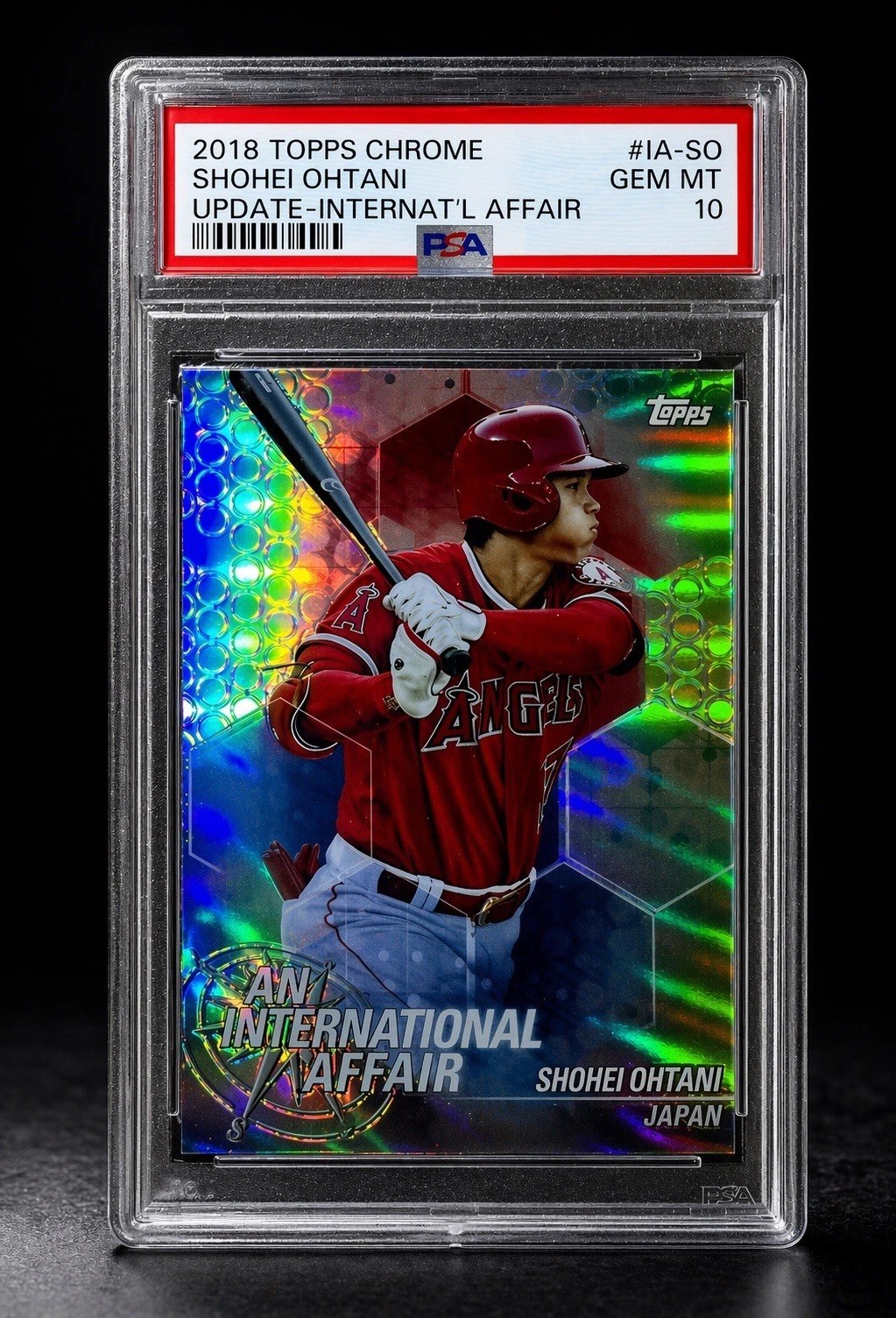 Shohei Ohtani PSA 10 Topps 2018 CHROME ROOKIE RC REFRACTOR INVEST IA-SO MINT GEM