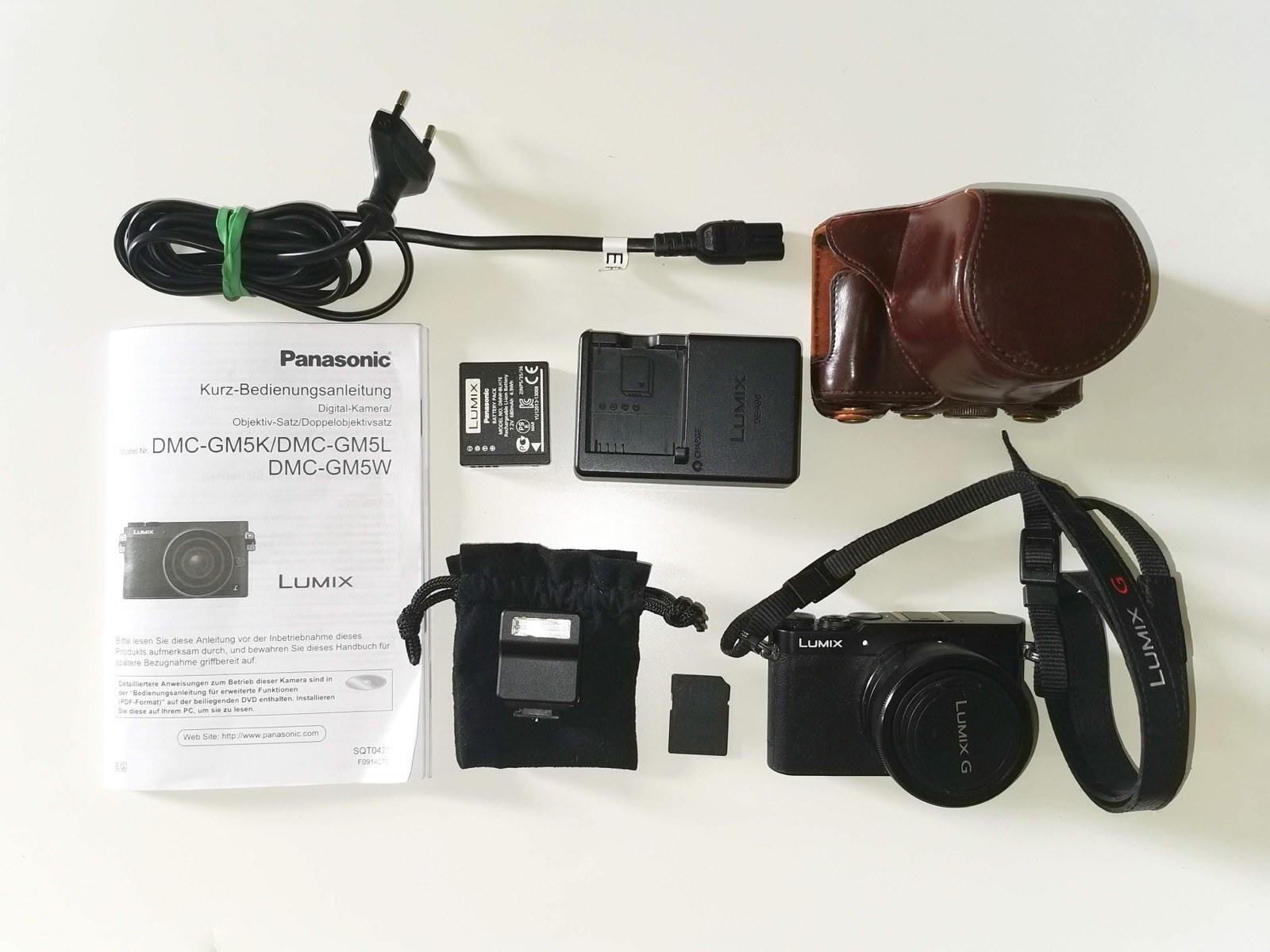 Panasonic LUMIX DMC-GM5 Black 16MP Wi-Fi Sight with 12-32mm Lens Accessories