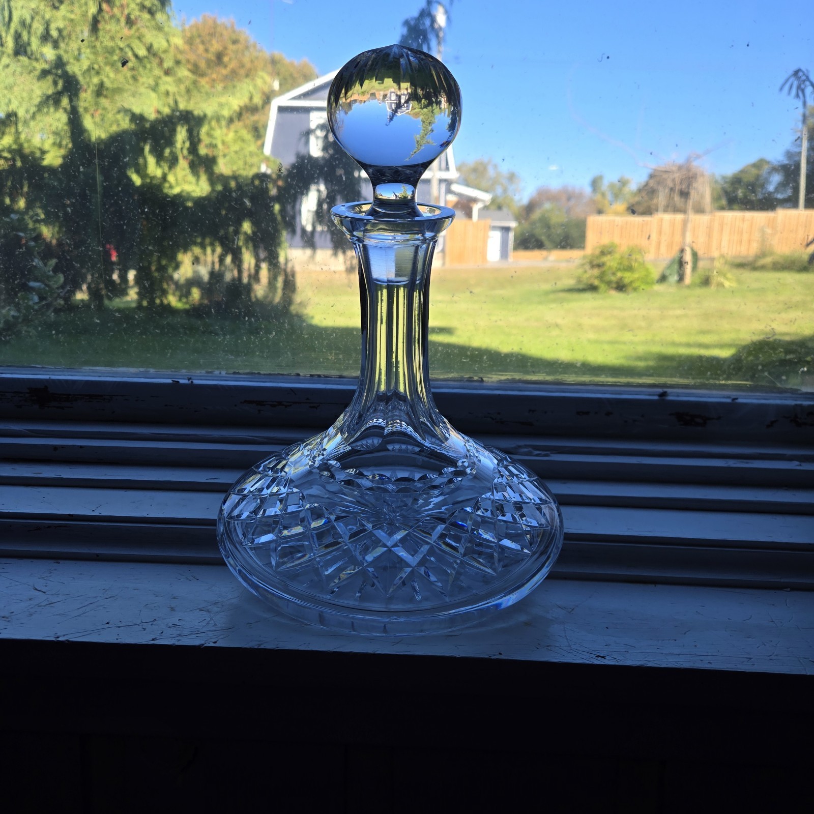 WATERFORD CRYSTAL ALANA SHIPS DECANTER USED BUT PERFECT