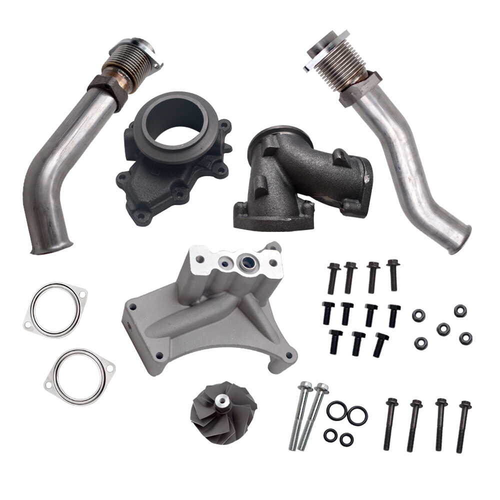 For 99.5-03 Ford 7.3L Turbo Pedestal Non-EBP Valve Upgraded 5+5 Wheel & Up Pipes