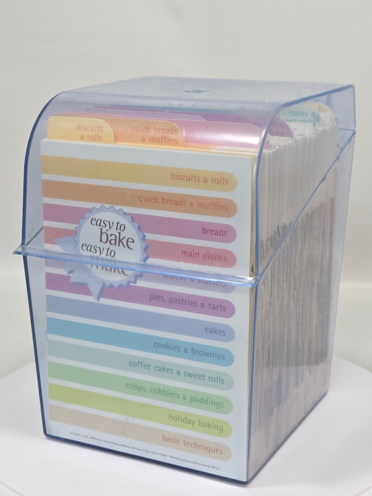 Vtg EASY TO BAKE EASY TO MAKE 530+ Recipes Cards w Box Home Baking Cooking