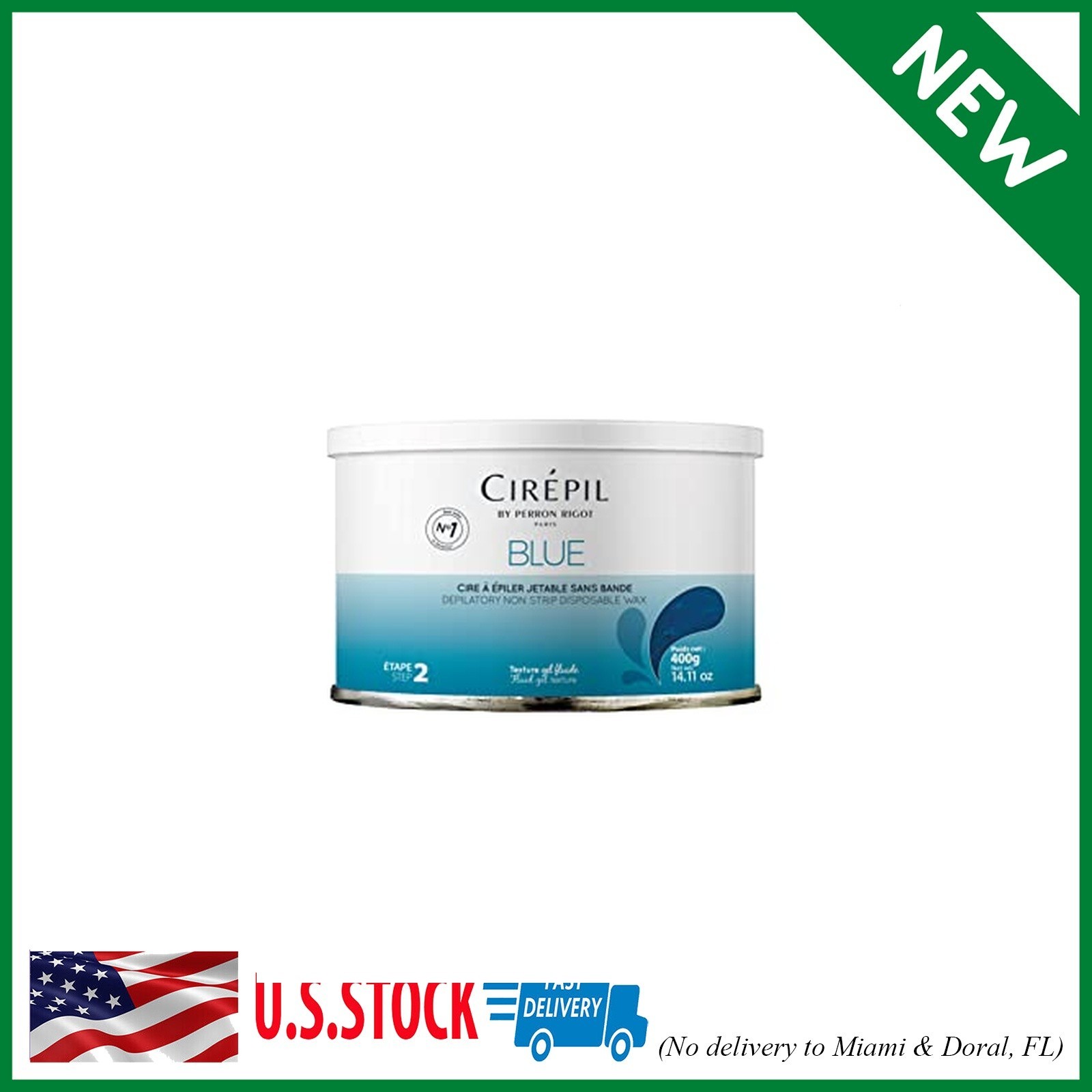 Cirepil - Blue - 400g / 14.11 oz Wax Tin - All-Purpose & Unscented - Perfect for Cirepil - Blue - 400g / 14.11 oz Wax Tin - All-Purpose & Unscented - Perfect for