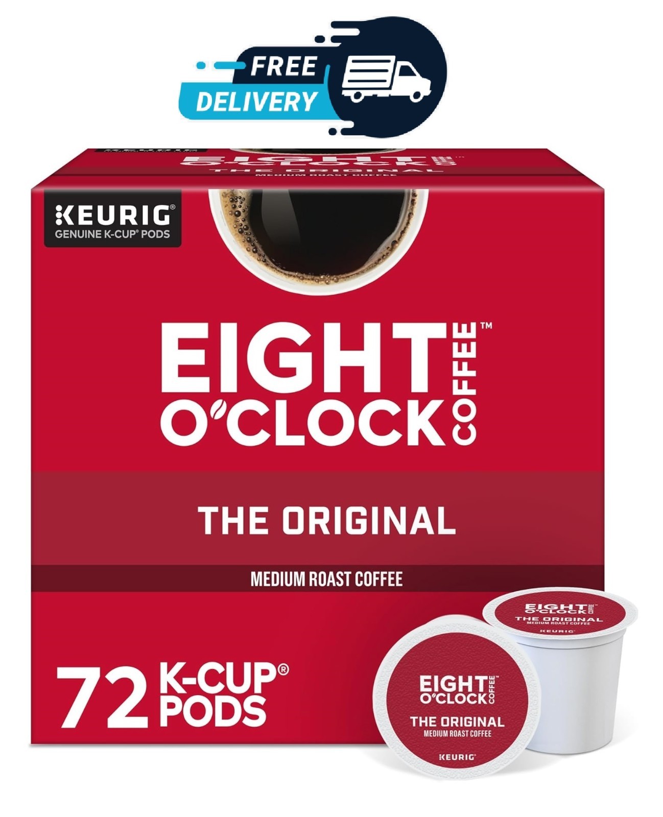 Eight O\'Clock Coffee the Original, Single-Serve Keurig K-Cup Pods, Medium Roast