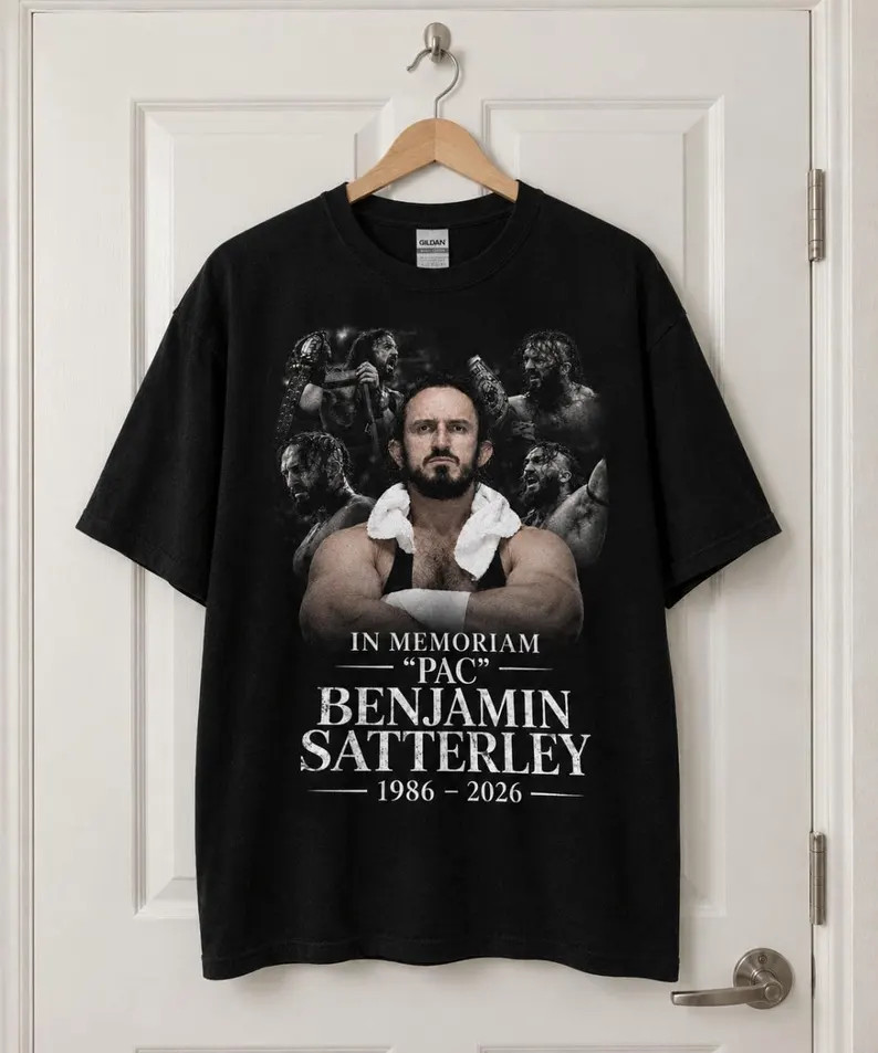 Benjamin Satterley PAC Memorial T-Shirt Pro Wrestling Tribute AEW WWE Tee