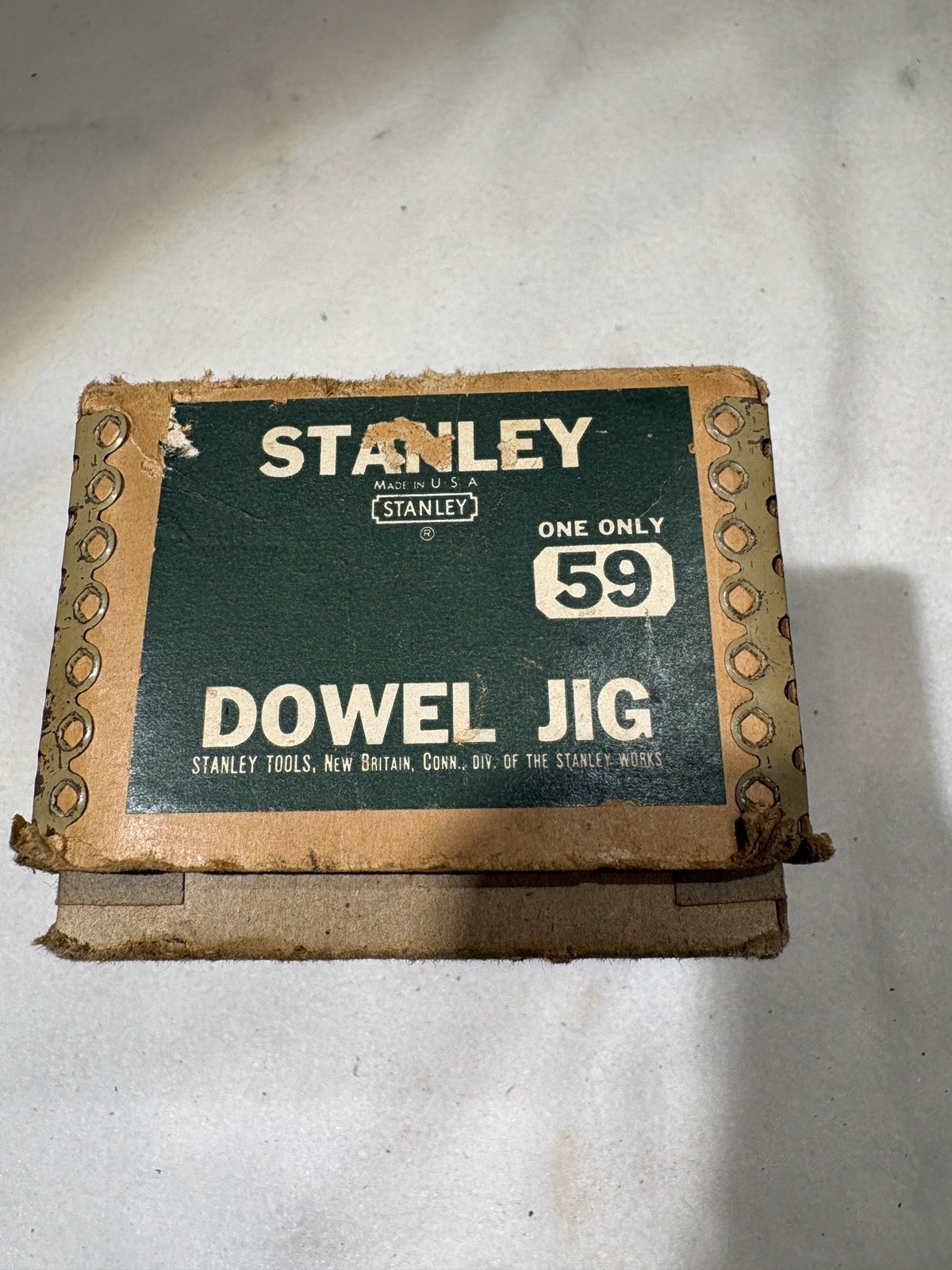 Vintage Stanley No. 59 Doweling Jig Org Bushings Drill Guide USA Box & Manual Vintage Stanley No. 59 Doweling Jig Org Bushings Drill Guide USA Box & Manual