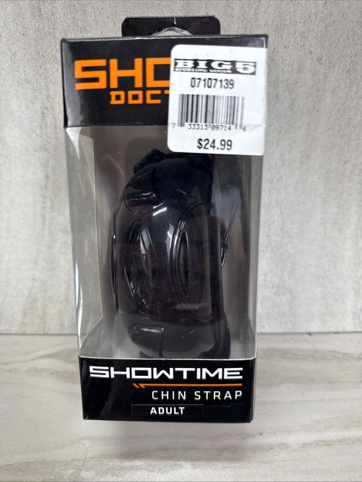Shock Doctor Football Core Black Chin Strap Adult NEW