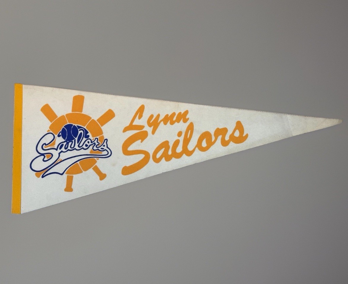 Vintage Lynn Sailors Full Size Felt Pennant MiLB Defunct Baseball Team 1981 MA