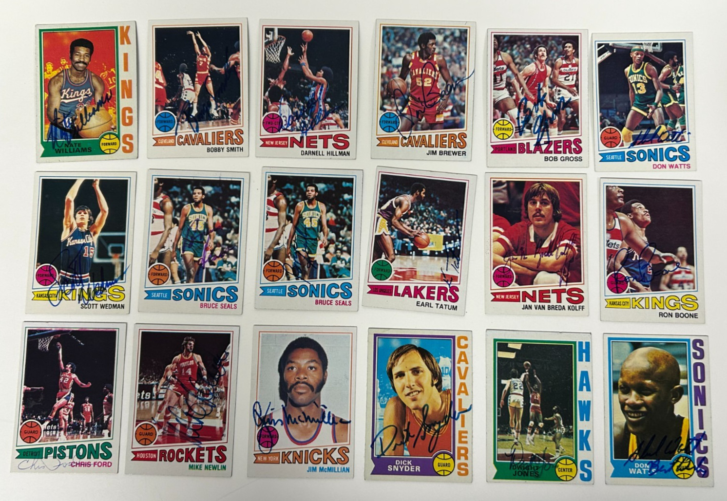 1970s Hand Signed Basketball Card Collection- Your Choice 1970s Hand Signed Basketball Card Collection- Your Choice