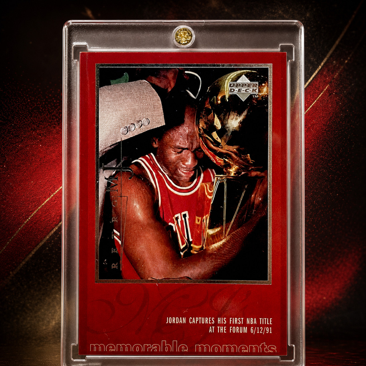 Michael Jordan 90s Rare Insert Chrome Silver SP Foil Bulls Jersey #23 NBA Card