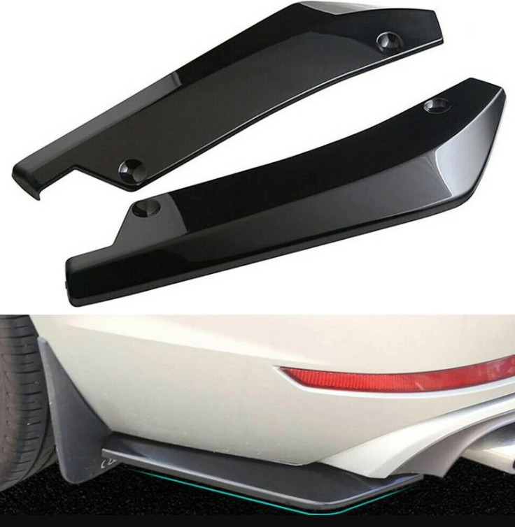 2X For Honda Accessories Car Rear Bumper Lip Diffuser Splitter Canard Protector 2X For Honda Accessories Car Rear Bumper Lip Diffuser Splitter Canard Protector