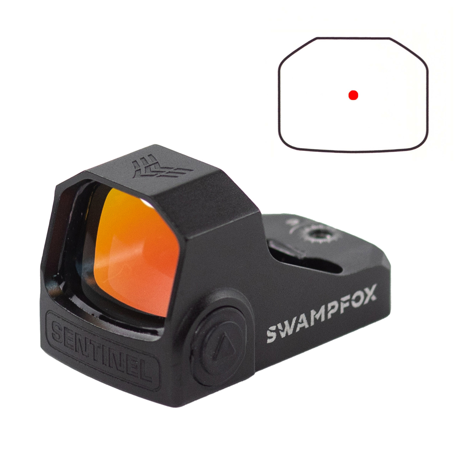 Swampfox Sentinel 1x16mm Micro Reflex Red/Green Dot Sight 3 MOA For RMSc