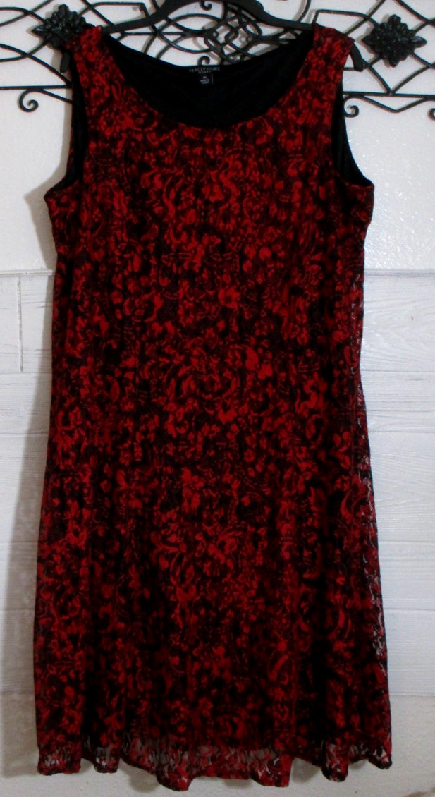 Perceptions Women\'s Dress Size 1X Sleeveless Multicolored Round Neck