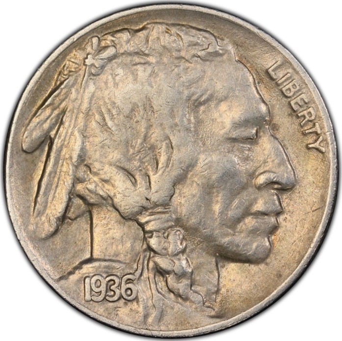 1936 P Buffalo Nickel 5C XF