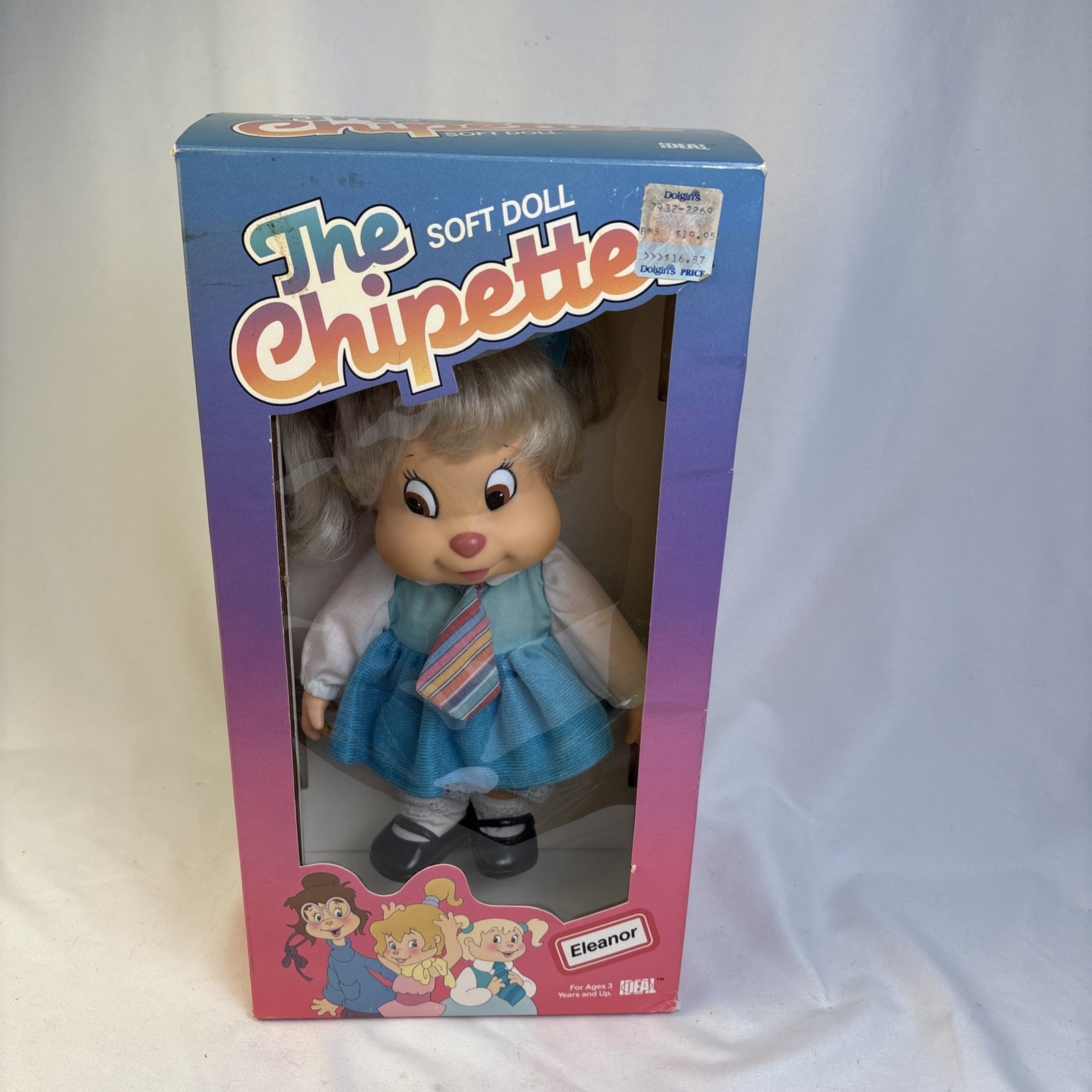 Vintage 1985 Ideal Chipette Soft Vinyl Eleanor Doll - NIB Vintage 1985 Ideal Chipette Soft Vinyl Eleanor Doll - NIB