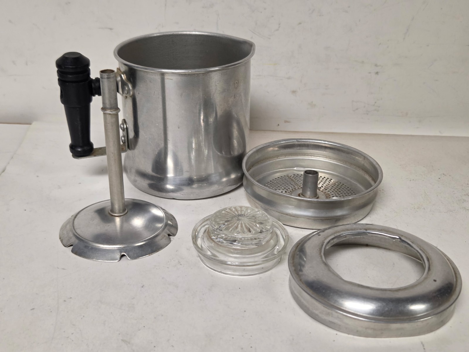Vintage Aluminum Stove top Camping Coffee Percolator Vintage Aluminum Stove top Camping Coffee Percolator