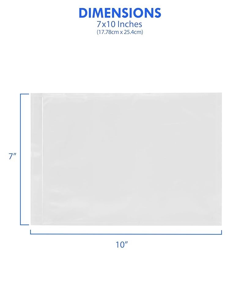 1000 Clear Packing List Envelope Plain face 7\ 1000 Clear Packing List Envelope Plain face 7\