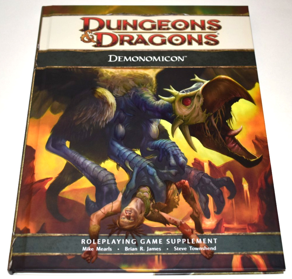 D&D Demonomicon RPG Game Supplement 4e book 4th Edition 2010 HC volume