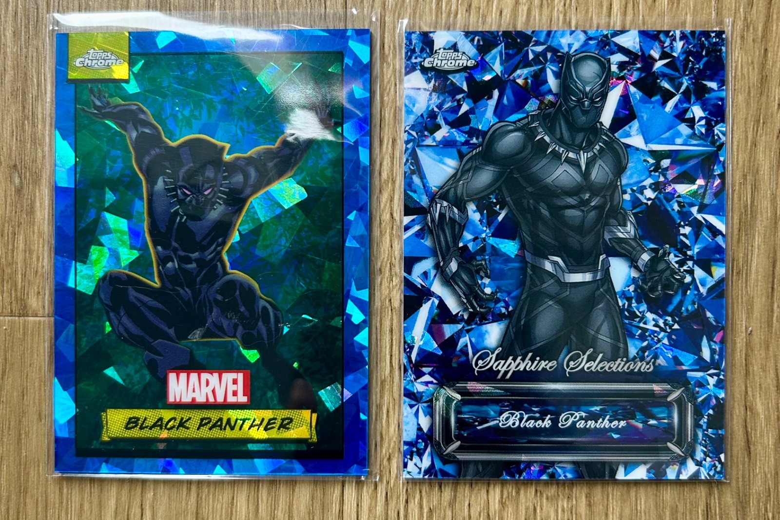 2024 Topps Marvel Sapphire Black Panther Sapphire Selections SS-5 + Base 2024 Topps Marvel Sapphire Black Panther Sapphire Selections SS-5 + Base