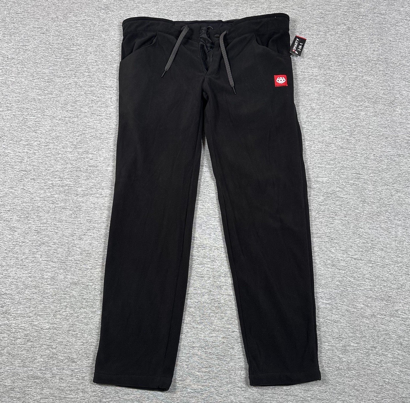 686 Pants Mens Medium Black Fleece SMARTY 3-in-1 Liner Thermal Ski Snowboard NEW 686 Pants Mens Medium Black Fleece SMARTY 3-in-1 Liner Thermal Ski Snowboard NEW