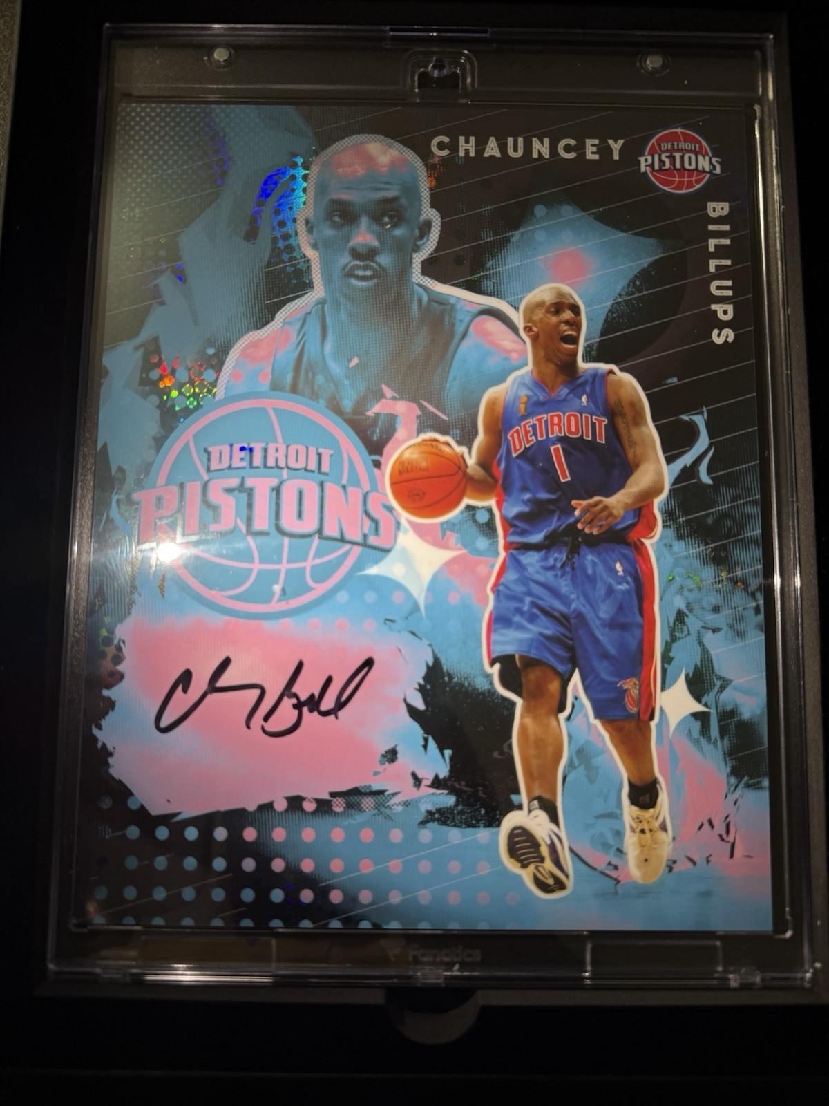 2025-26 Fanatics Emanate Case Hit Chauncey Billups Black and Pink On Card SSP 2025-26 Fanatics Emanate Case Hit Chauncey Billups Black and Pink On Card SSP
