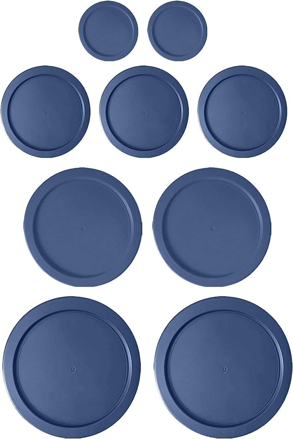 Replacement Lids for Pyrex Glass Containers 1-Cup 2-Cup 4-Cup 7 Cup Round 9pcs Replacement Lids for Pyrex Glass Containers 1-Cup 2-Cup 4-Cup 7 Cup Round 9pcs