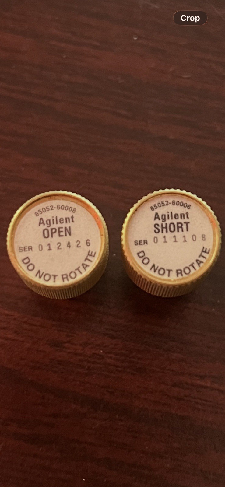 Agilent Open & Short Calibration Standards 85052-60008/60006 Vector VNA