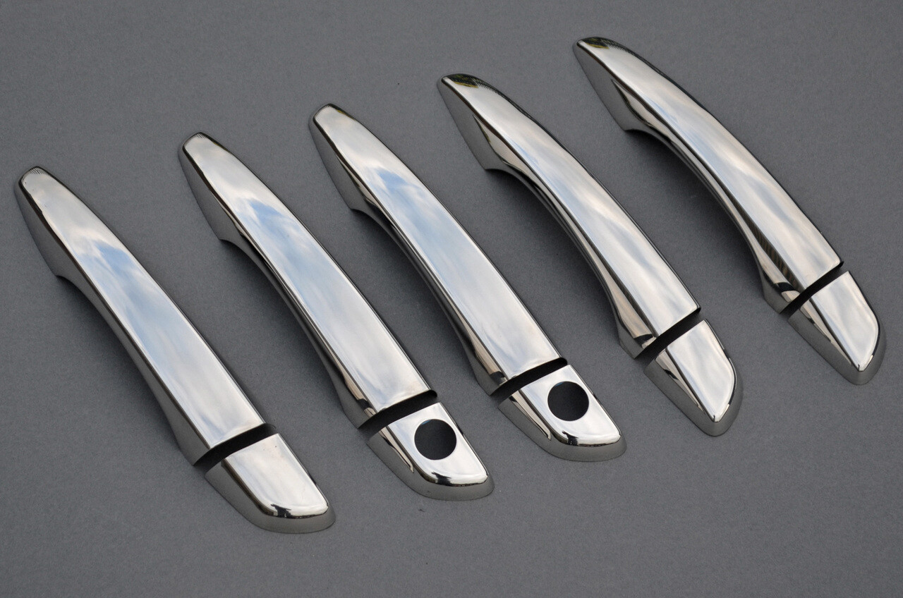 Chrome Door Handle Trim Set Covers To Fit LHD Citroen Berlingo (2019